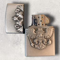 подарочная зажигалка газовая Герб СССР, бронзовый