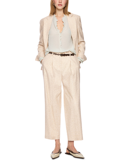 Брюки из вискозы и льна