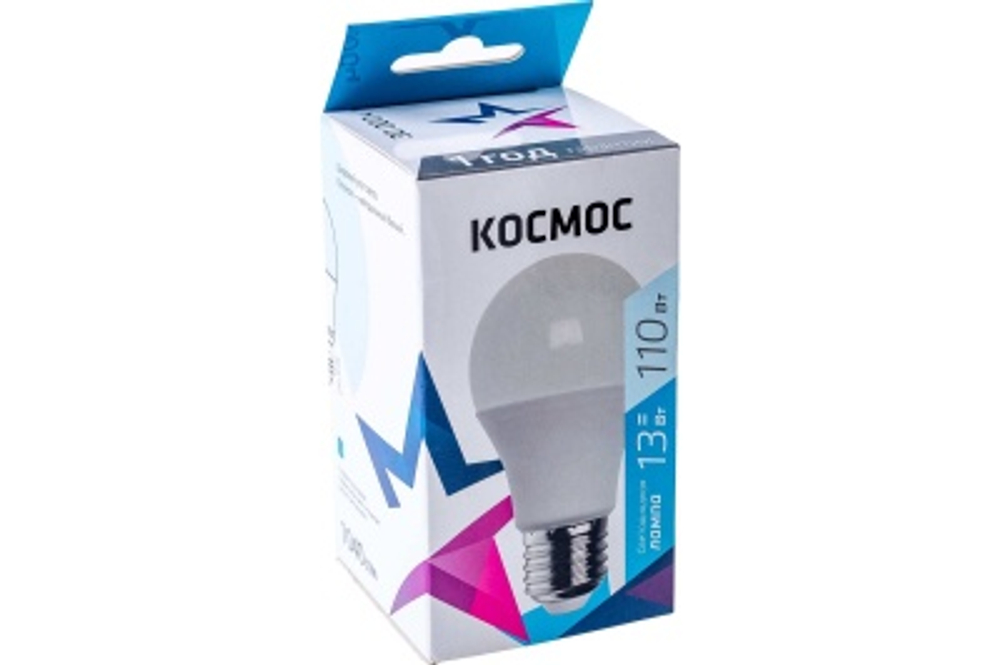 Лампа светодиодная Космос 13W E27 A60 4500K 220В