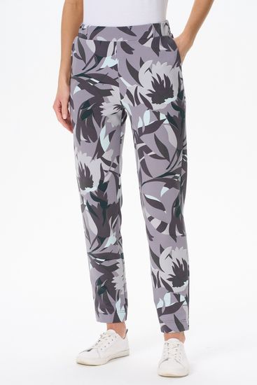 Брюки женские повседневные из футера Лори B4405-P90.3S06,серый