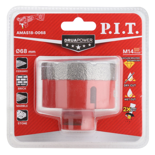 Коронка алмазная по керамограниту PIT (AMAS18-0068)