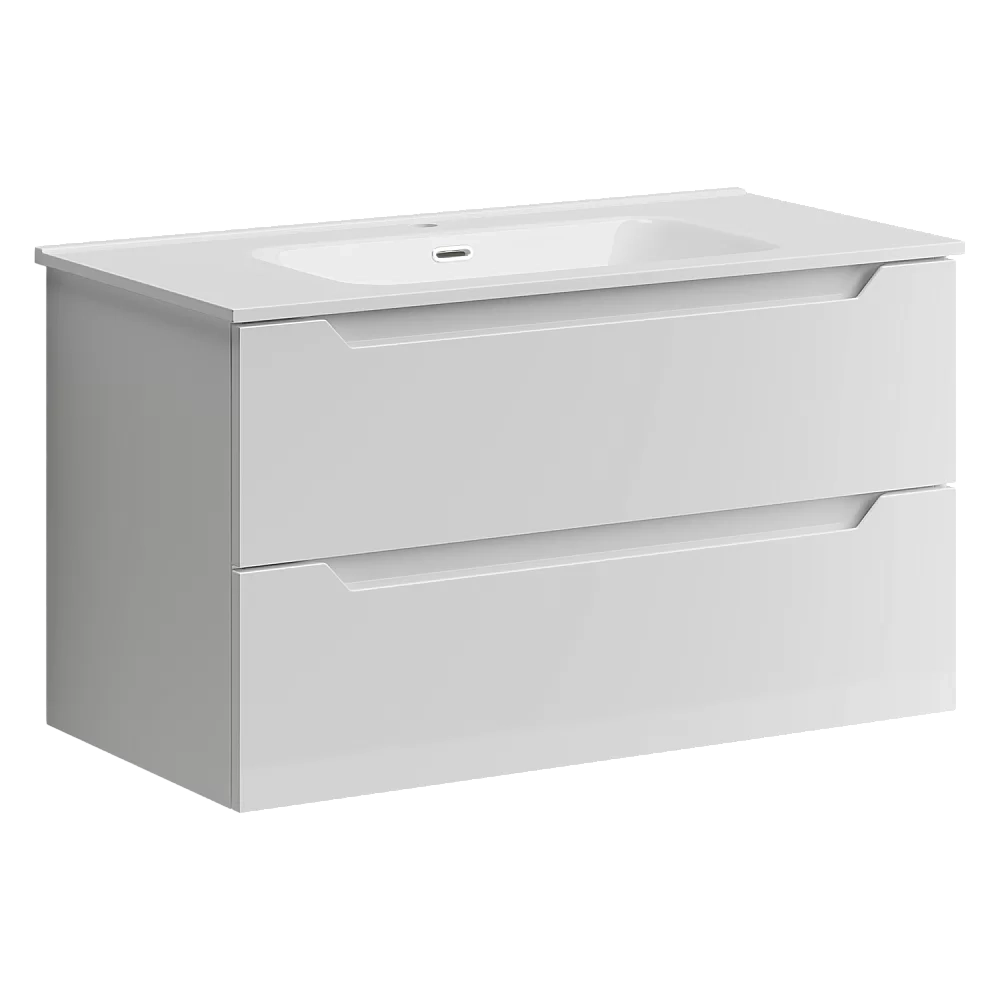 Тумба с раковиной Sancos Norma 2.0 NR2.090W белый глянец