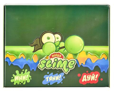Лизун "Slime "Ninja", 2 в 1 смешивай цвета, желтый и красный, 130 г.
