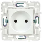 SKANDY Розетка без заземления без защитных шторок 10А SK-R02W арктический белый IEK