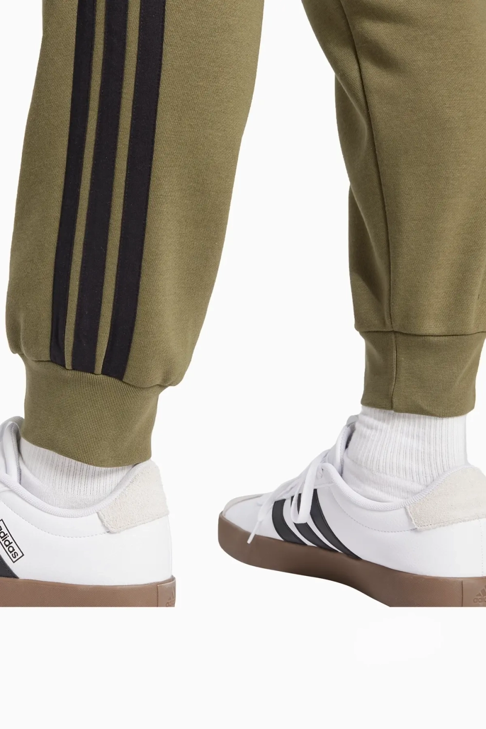 Штаны adidas Essentials 3-Stripes Fleece - зеленый