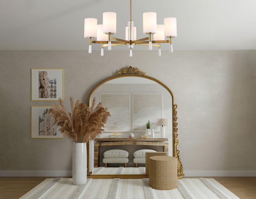 Ambrella Люстра со стеклянными плафонами на штанге Modern LH56263