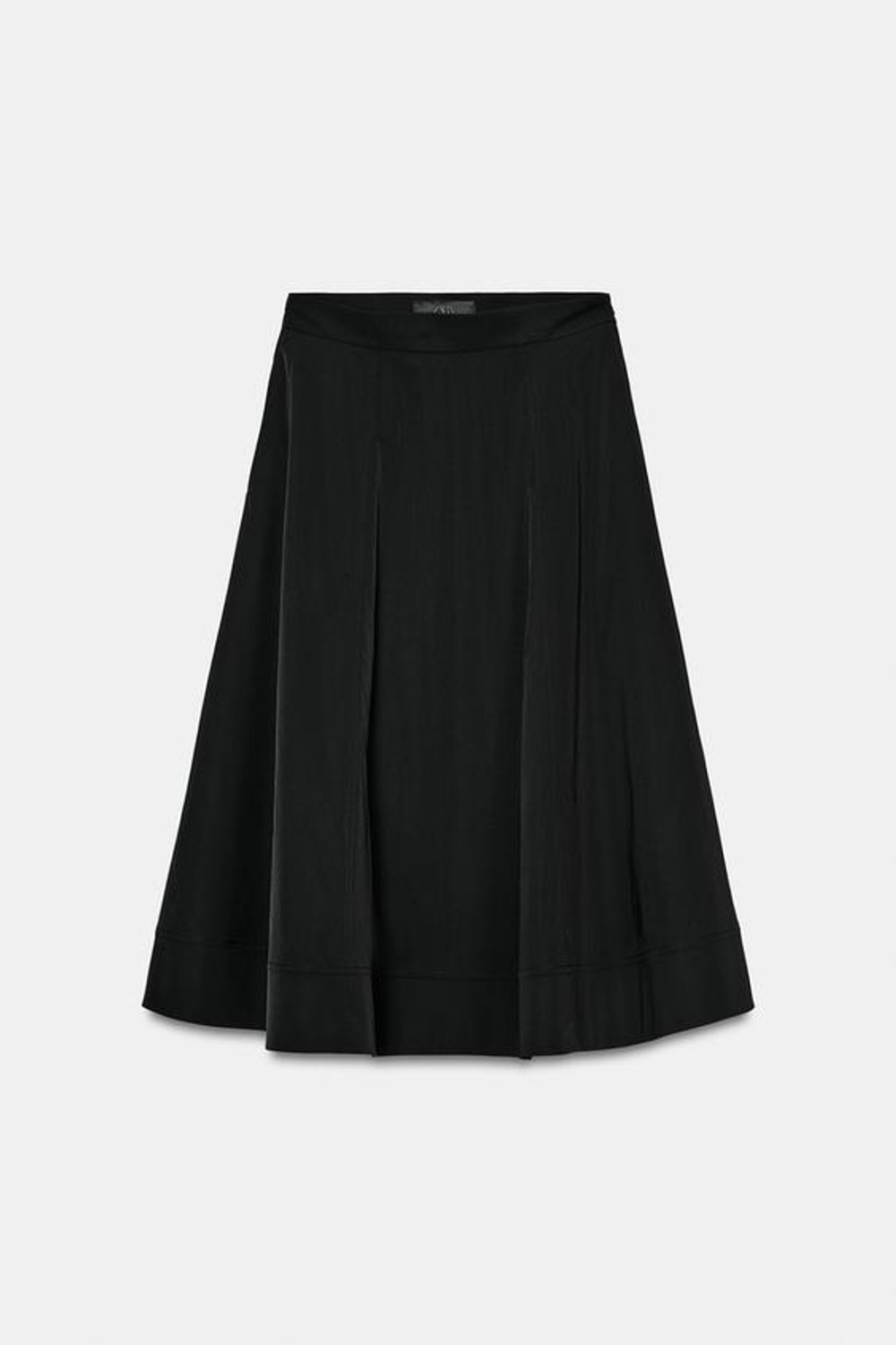 ZARA ЮБКА МИДИ — ZW COLLECTION, ЧЕРНЫЙ