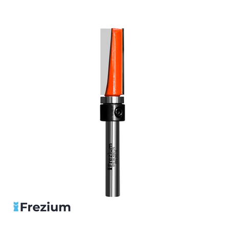 Обгонная прямая фреза по дереву с нижним подшипником "Frezium" (10x6x30x75; PFV-202-10)