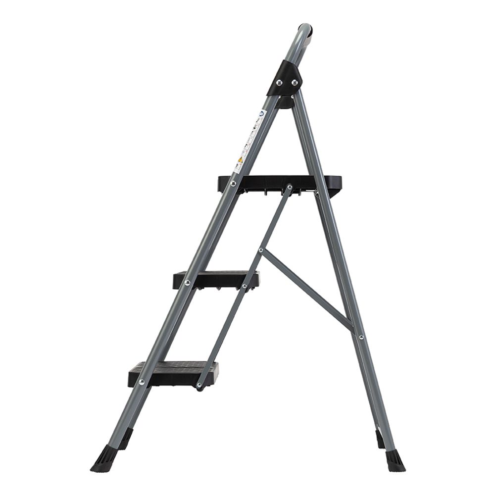 Стремянка Stable, 3 ступени, 1 м, черная