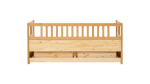 Кровать-тахта с хранилищем - аналог IKEA HEMNES / ХЕМНЭС/ ХЕМНЕС / КЫМОР / ИКЕА 80х200 см, светло-коричневый