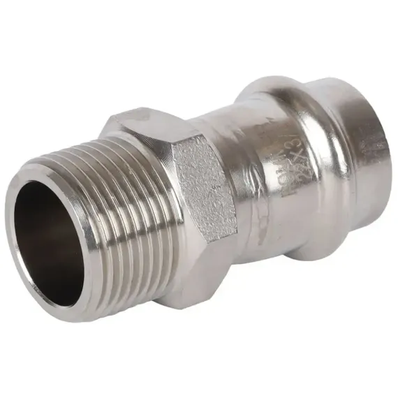 Переходник ROMMER ВПр-НР 22х3/4&quot; нержавеющая сталь 37976
