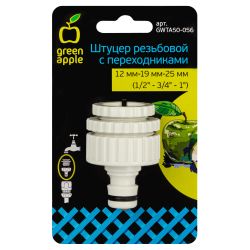 Штуцер GREEN APPLE GWTA50-056 с внутренней резьбой 1/2-3/4-1 12-19-25 мм | GREEN APPLE