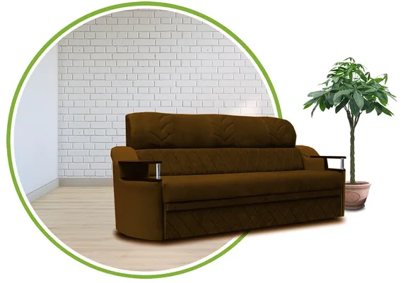 Прямой диван ВИОЛА + 2 кресла