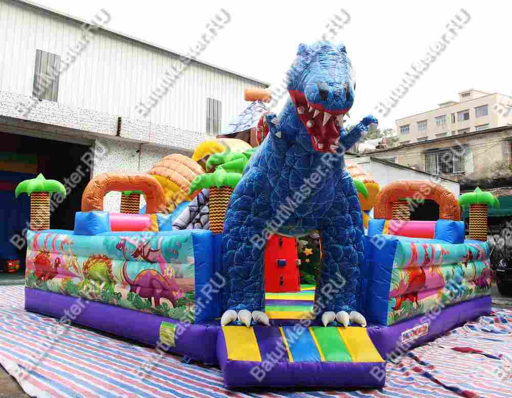 Надувной батут "В гостях у динозавра" 7*7*6м