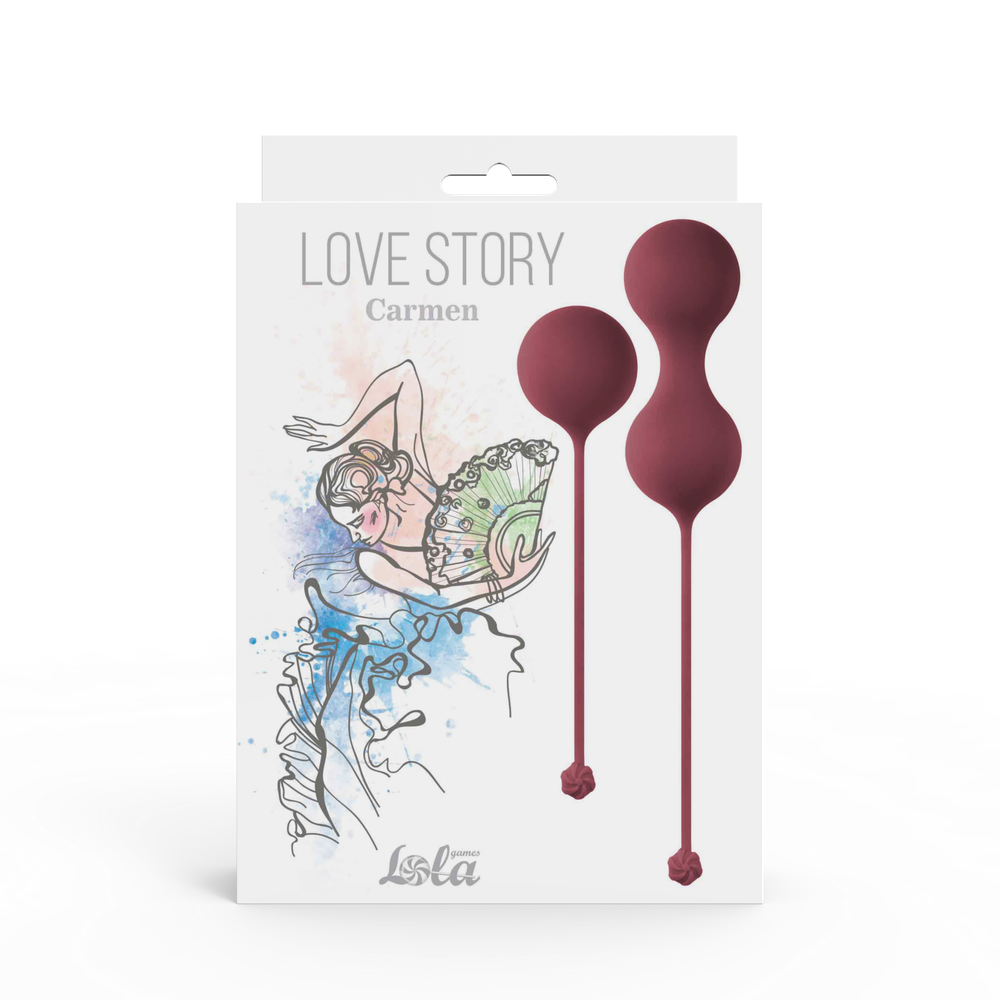 Набор вагинальных шариков Love Story Carmen Wine Red 3011-02lola