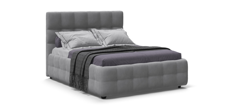 Кровать BOSS велюр Monolit сталь