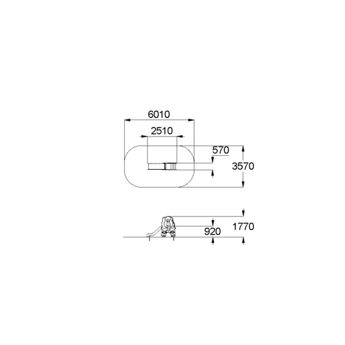 Горка «Мамонтенок» Н пл.=0,9 м