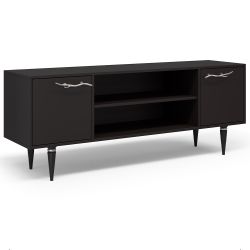 Тумба под ТВ Арт Колор matte 155см Классик Сильвер Терпкий коричневый матовый