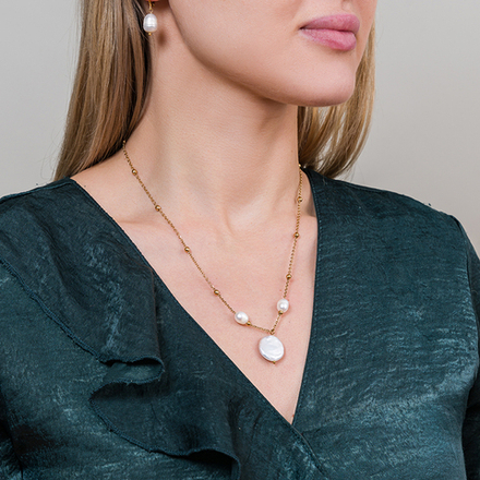 Колье Fiore Luna AGAT ROSE BP03181-3 R/G