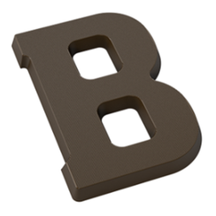 Форма для шоколадных фигур "Буквы" - B (275*135мм)