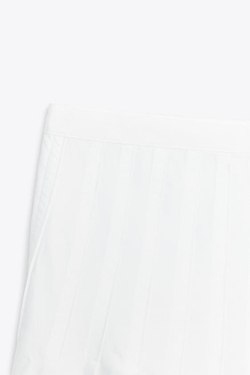 ZARA ЮБКА МИДИ СО СКЛАДКАМИ, БЕЛЫЙ
