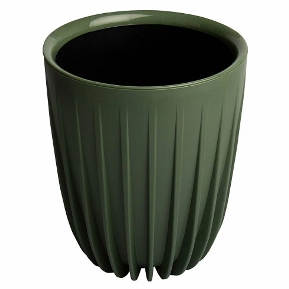 Горшок для цветов "Сигма" 18 л нефрит(с дренажной вставкой)