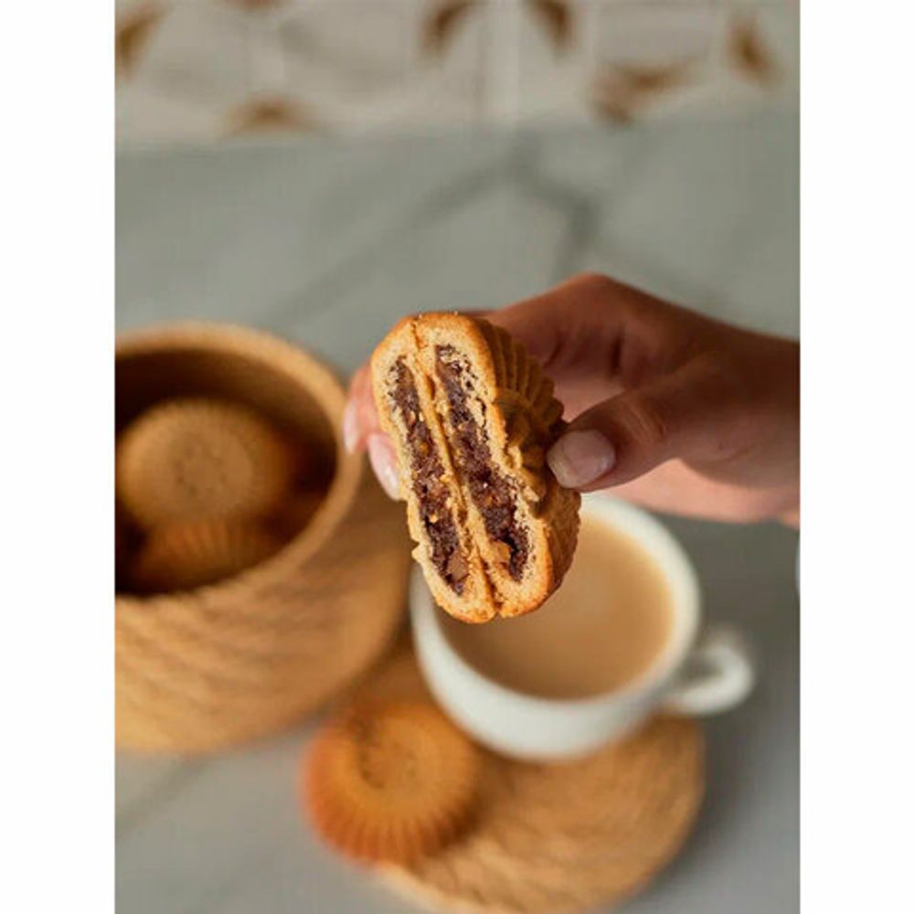 Печенье песочное "Солнышко" с начинкой из финика и апельсина, БЕЗ САХАРА, 700 г