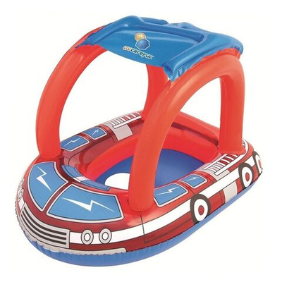 Круг надувной 81х58 см, Bestway, Пожарная машина, с сидением и тентом, 34093