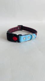 Ошейник для собак из биотана , 25 мм , 35-55 см . Клетка и салатовый