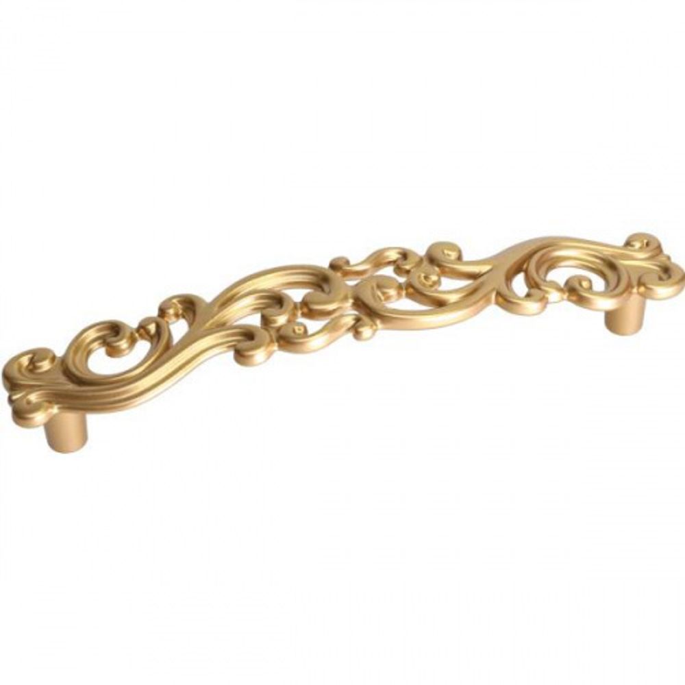 Ручка-скоба 128мм, отделка золото матовое "Милан" купить с доставкой Казахстан