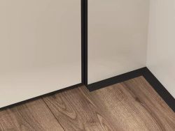 Микроплинтус micro 11 mini золотой анодированный, 2000x5x11 мм