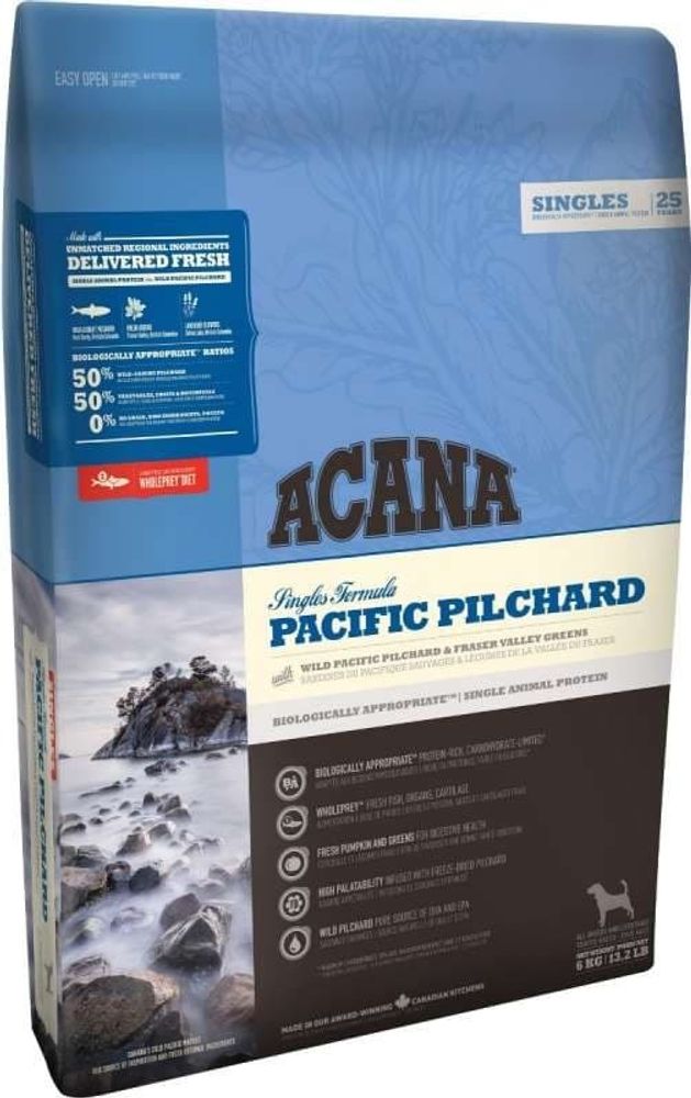 *ACANA PACIFIC PILCHARD (АКАНА САРДИНА) 6 кг гипоаллергенный корм для собак всех пород и возрастов