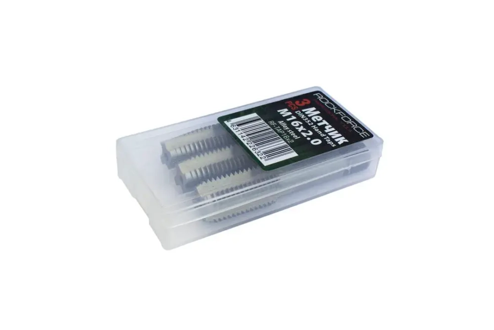 Метчик M20x2.5 (3шт), в пластиковом футляре RockForce##Rock FORCE RF-TAP20x2.5