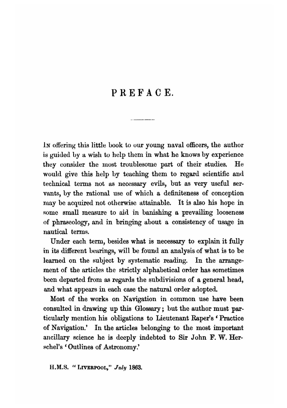 Glossary of navigation | JB Harbord