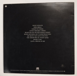 Винтажная виниловая пластинка LP AC DC Back In Black (Canada 1980)