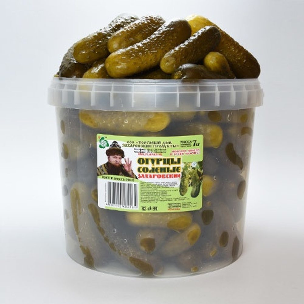 Огурцы соленые Захаровские продукты 7 кг
