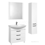 Тумба под раковину AQUATON Ария 80 Н белый 1A141301AA010