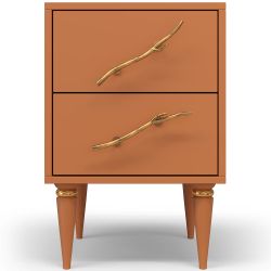 Тумба Арт Колор matte Классик Голд Томленый оранжевый матовый