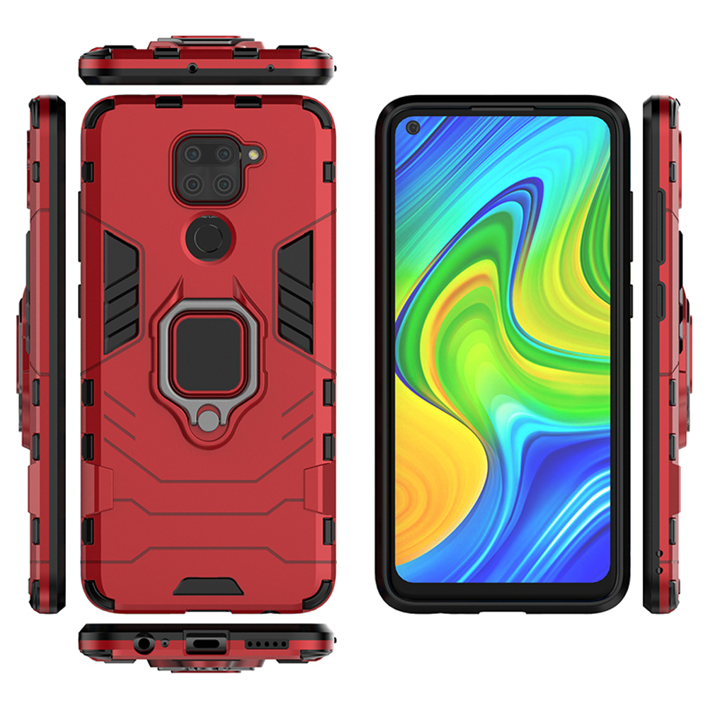 Противоударный чехол с кольцом Panther Case для Xiaomi Redmi Note 9