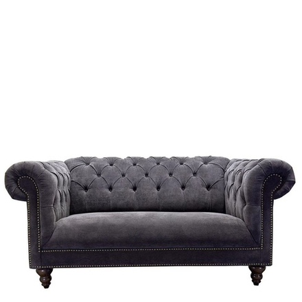 PJS05502-PJ843 Диван двухместный велюр коричневый 170*90*72см