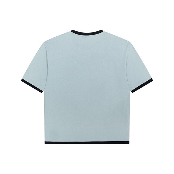 Футболка Hellcome logo серо-синяя - фото 4