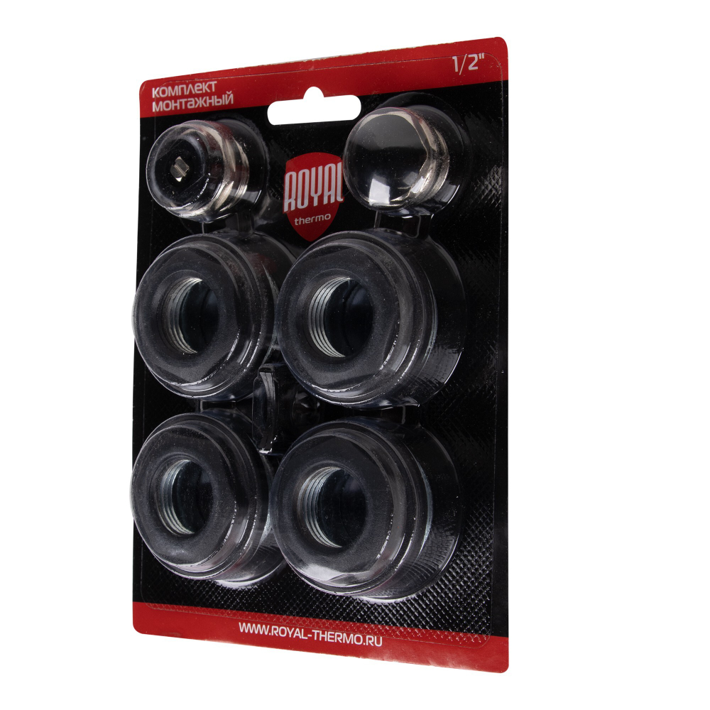 Комплект монтажный Royal Thermo 1”х 1/2quot; черный
