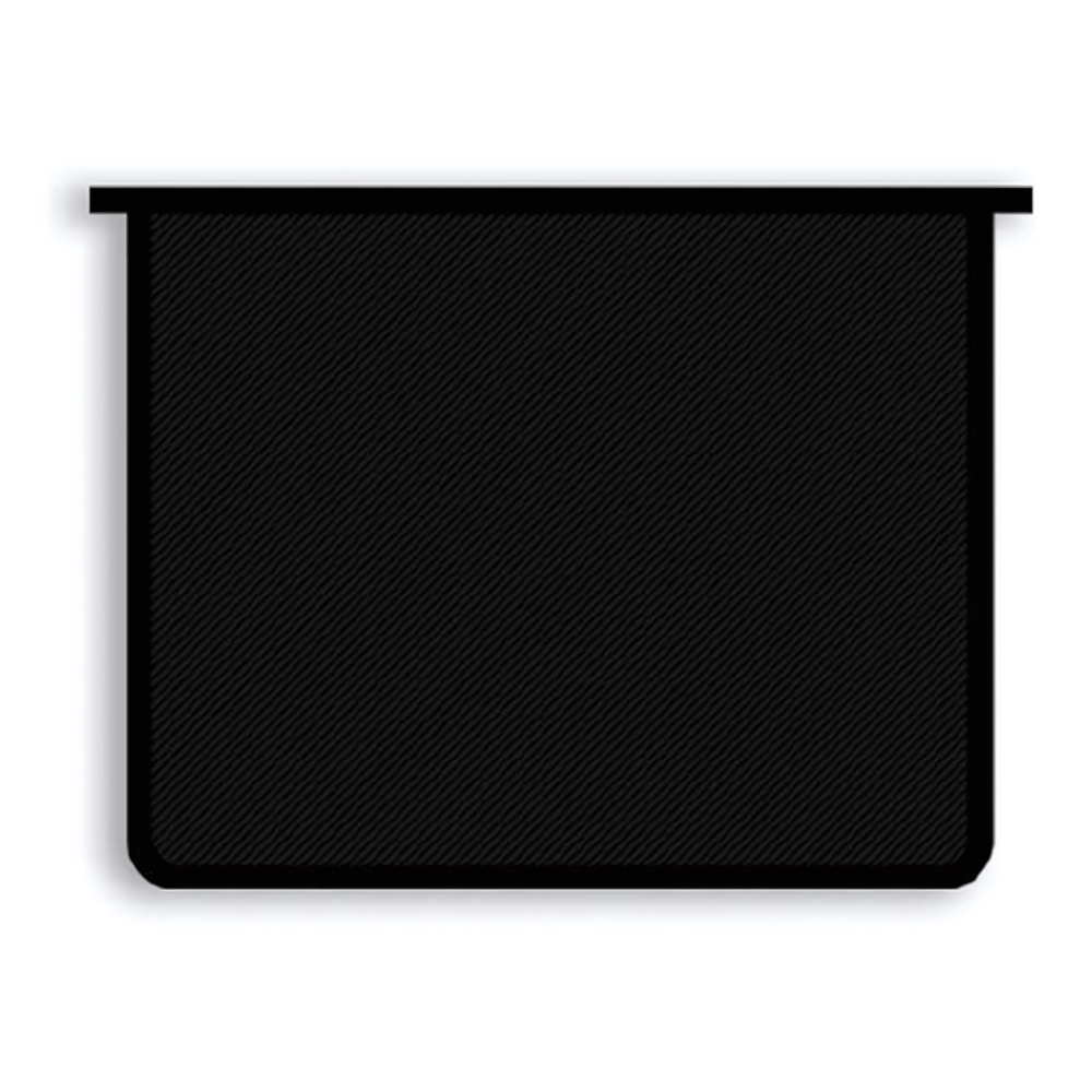 Папка для тетрадей А5, молния сверху "Черная" (Пчелка)