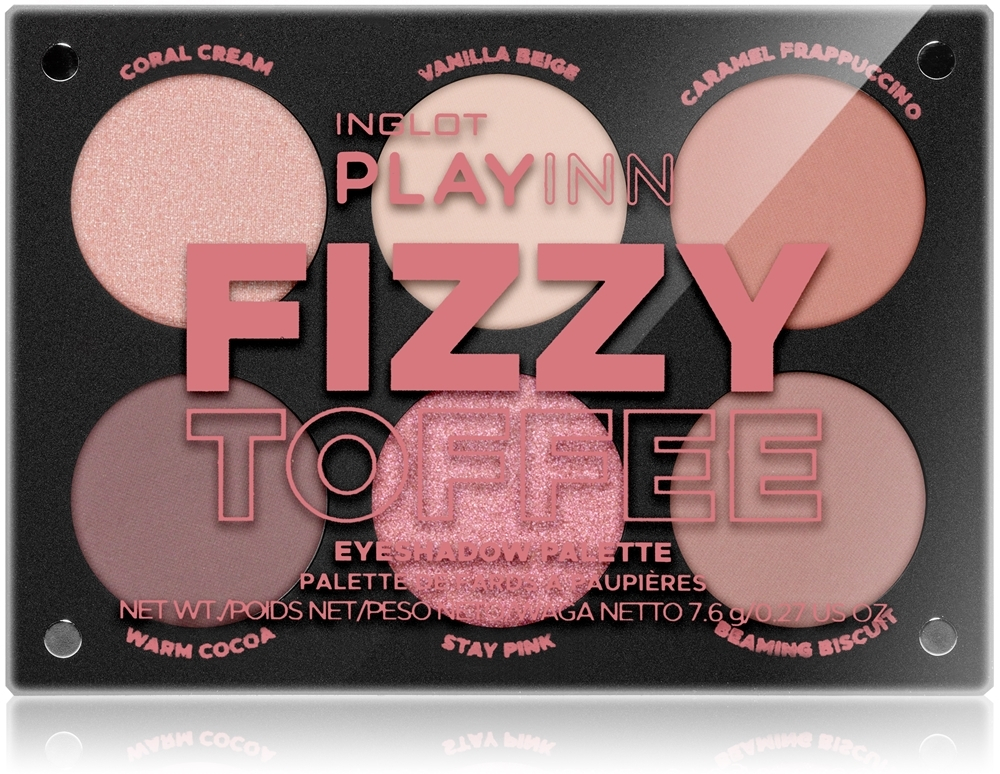 Inglot PlayInn Eyeshadow Palette - палитра теней для век, 8 g