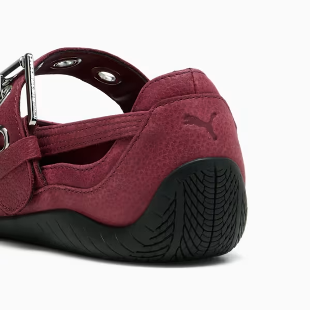 PUMA Женские кроссовки-балетки Speedcat, гранатовый