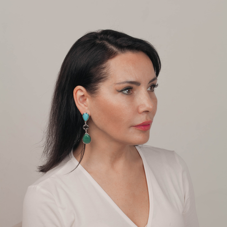 Серьги Possebon Azul, Q.Verde A0585.20.17 S
