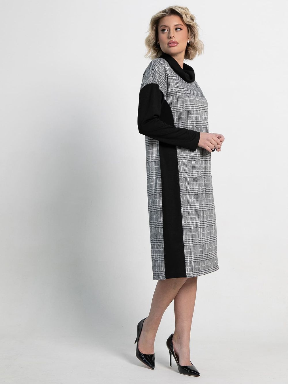 Платье Жанетта (черно-серое) П15128-18М LT Collection