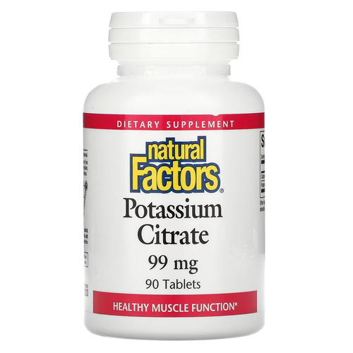 Natural Factors Potassium Citrate 99mg 90tabl
