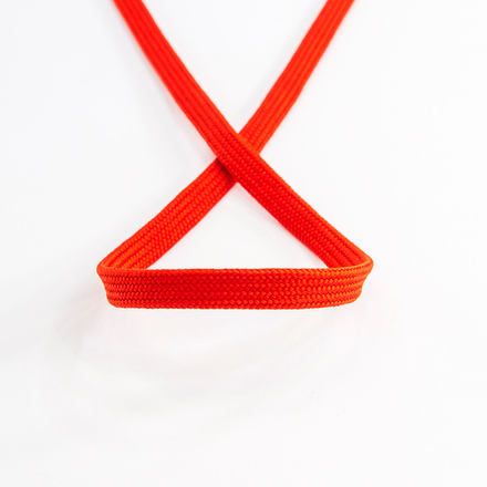 Шнур PEGA плоский, полиэстровый, цвет красный, 10 мм, 25 м (10013160/150223/3069969/1_Чехия)