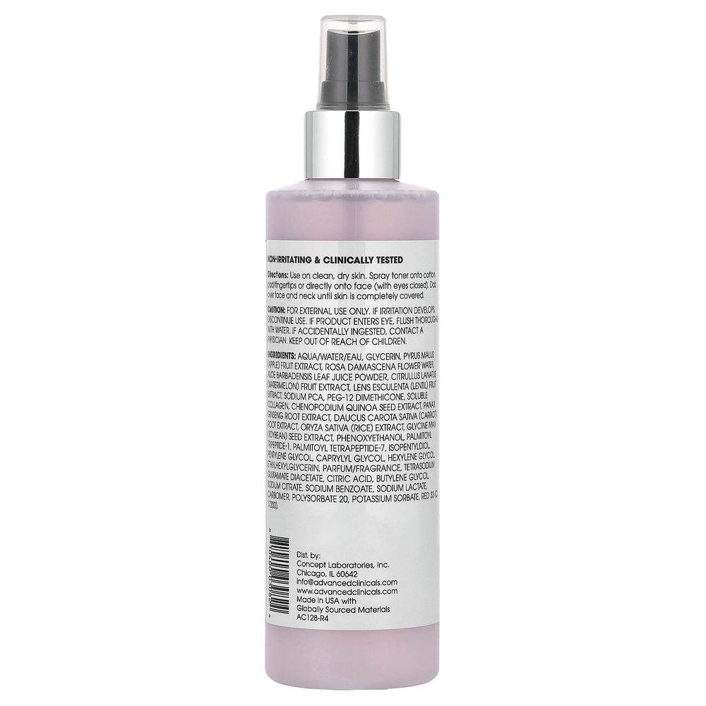 Advanced Clinicals, Тоник с розовой водой, тонизирующий и придающий упругость состав, 237 мл (8 жидк. унций)